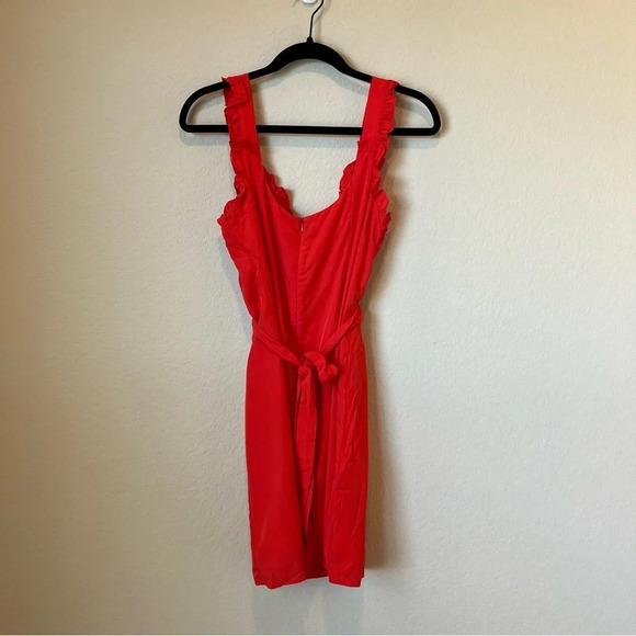 NWT Line and Dot Ruffle Tie back dress - Picture 5 of 5